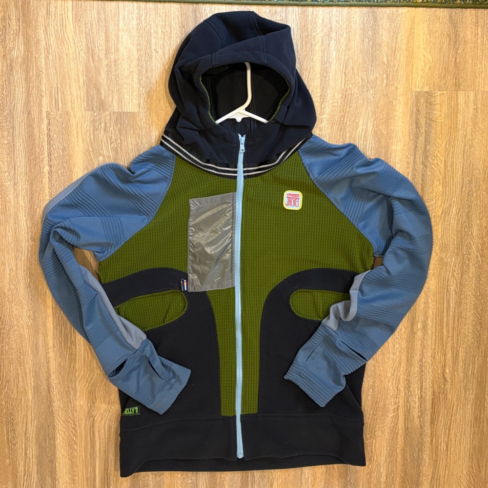 Hoodie hand-made from Melanzana Fleece - unisex Large, lightly used